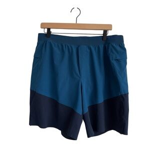 lululemon athletica Blue and Black Athletic Shorts